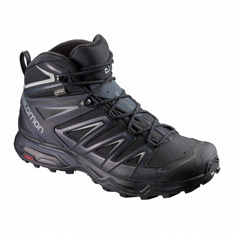 Bottes De Randonnée Salomon Homme Noir - Salomon X ULTRA 3 MID GORE-TEX - France (1246-VZTXM)